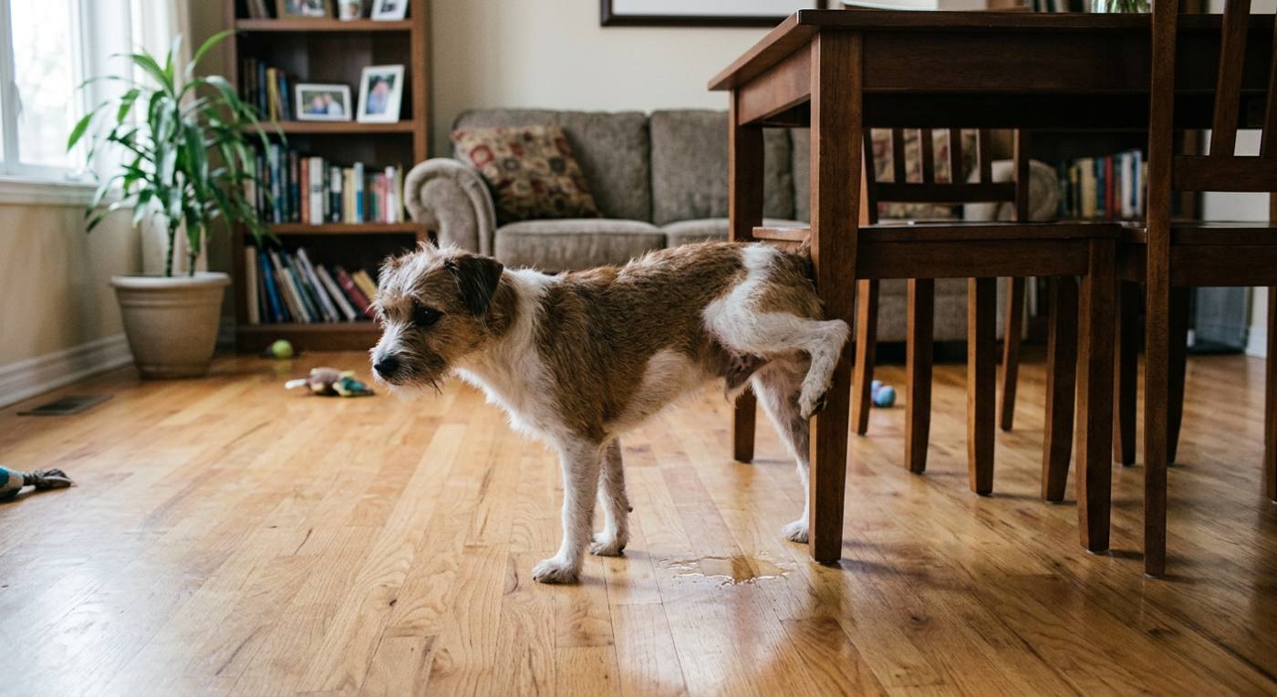 Cão Adulto que Faz Xixi em Casa: Causas e Como Resolver